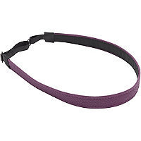 Karina Mulberry Faux Leather Head Wrap