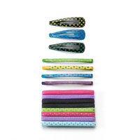 SO Women's 15-pc. Hair Elastic, Bobby Pin & Clip Set (Purple)