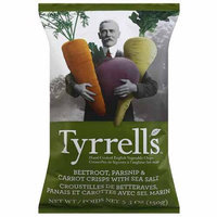 Generic Tyrrell's Beetroot, Parsnip, & Carrot Crisps with Sea Salt Hand Cooked English Vegetable Chips, 5.3 oz, (Pack of 12)