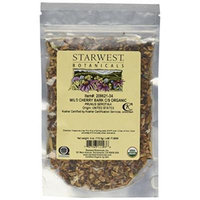 1 X Wild Cherry Bark Cut & Sifted Organic - Prunus serotina, 4 Oz,(Starwest Botanicals)