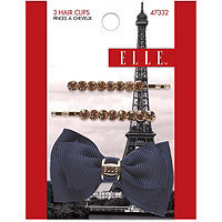 Elle Bobby Pins & Salon Bow Rhinestone 3pk