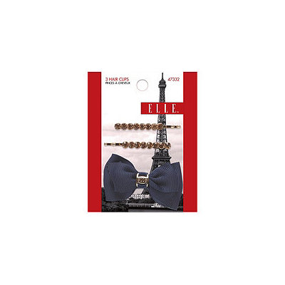 Elle Bobby Pins & Salon Bow Rhinestone 3pk