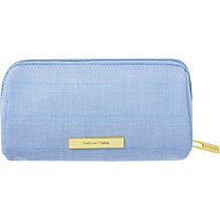 Tartan + Twine Blue Aster Pencil Case Embroidery