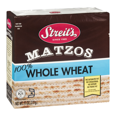 Streit's Matzos 100% Whole Wheat