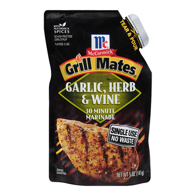 McCormick® Grill Mates Garlic, Herb & Wine Single Use Marinade