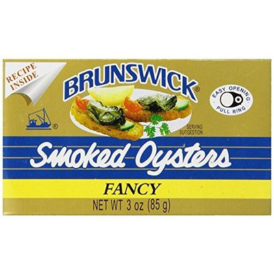 Brunswick Smoked Oysters, 3-Ounce Tins (Pack of 12)