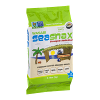 SeaSnax Premium Roasted Seaweed Snack Wasabi