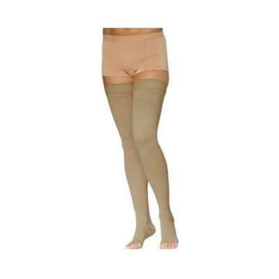 Sigvaris Access 972NSSO66 20-30 mmHg Unisex Open Toe Thigh Highs, Crispa, Small and Short