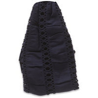 Elle Wide Drop Needle Design Navy Head Wrap