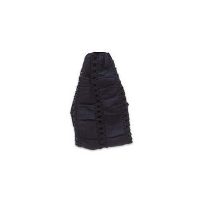 Elle Wide Drop Needle Design Navy Head Wrap