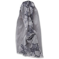 Elle Gray Floral Head Wrap
