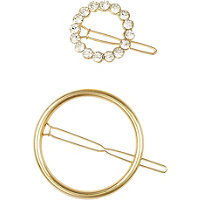 Elle Gold Circle Ring Barrette