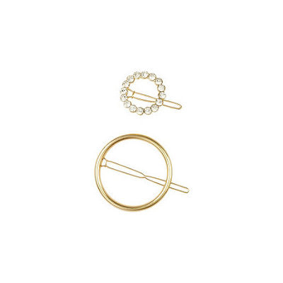 Elle Gold Circle Ring Barrette