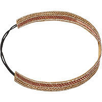 Scunci Beaded Coral/Champagne Head Wrap
