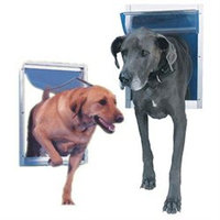 Perfect Pet by Ideal Small White Aluminum Pet Door