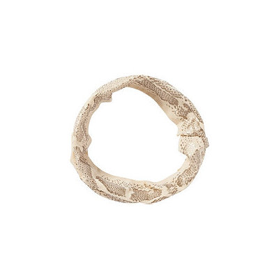 Elle Metallic Print Tan Head Wrap