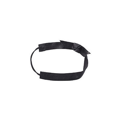 Elle Black Leather Bow Head Wrap
