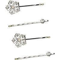 Karina Silver Bobby Pin Set