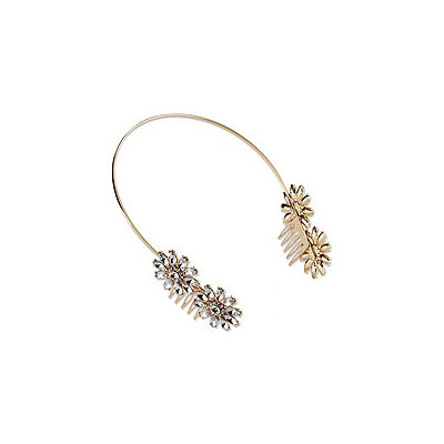 Elle Gold Headband with Crystals