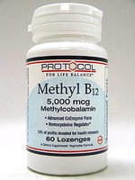Methyl B12 5000 mcg 60 loz by Protocol For Life Balance