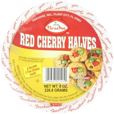 Paradise Cherry Halves, Red, 8 Ounce