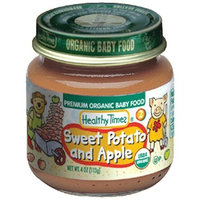 Healthy Times Organic Baby Food, Sweet Potato and Apple, 4-Ounce Jars (Pack of 12)