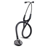 3M Littmann Master Cardiology Stethoscope, Smoke-Finish Chestpiece, Black Tube, 27 inch, 2176