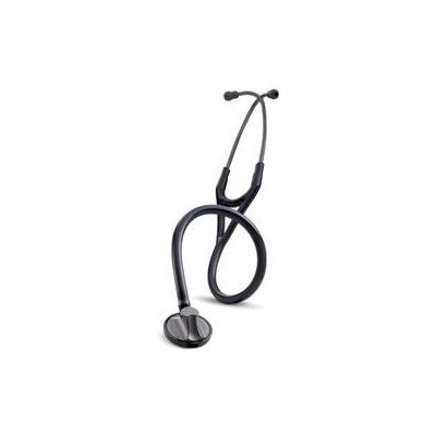 3M Littmann Master Cardiology Stethoscope, Smoke-Finish Chestpiece, Black Tube, 27 inch, 2176