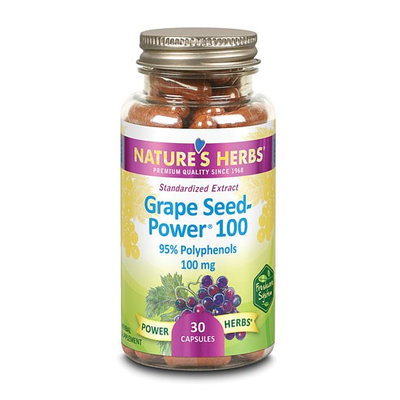 Nature's Herbs Grapeseed Power 100 100 mg - 30 Capsules