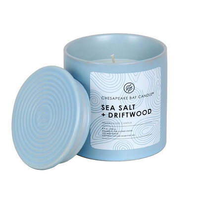 Chesapeake Bay Candle 8.9-oz. Sea Salt & Driftwood Ceramic Jar Candle, Multi/None