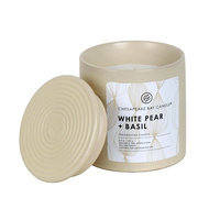 Chesapeake Bay Candle 8.9-oz. White Pear & Basil Ceramic Jar Candle