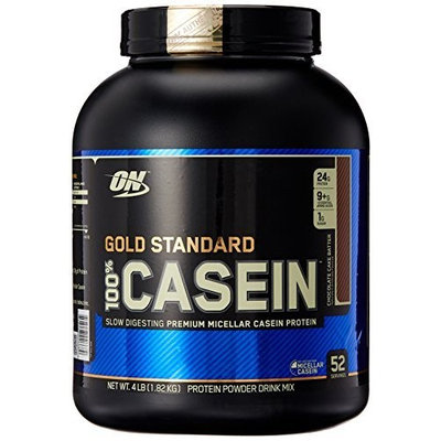 Optimum Nutrition Gold Standard 100% Casein Diet Supplement, Chocolate Cake Batter, 4 Pound