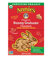 Annie's® Homegrown Bunny Grahams Cinnamon Whole Grain Graham Snacks