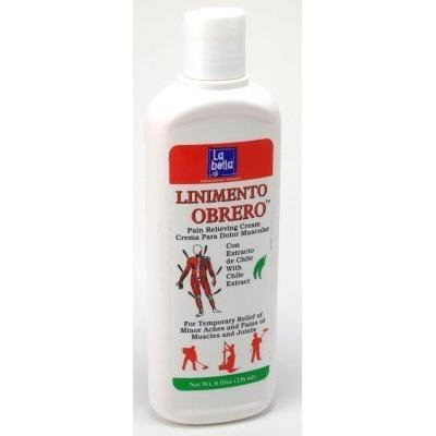 La Bella Linimento Obrero Pain Relieving Cream 8 oz. (3-Pack) with Free Nail File