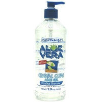Fruit of the Earth Aloe Vera Gel Crystal Clear 20 oz. No Alcohol (3-Pack) with Free Nail File