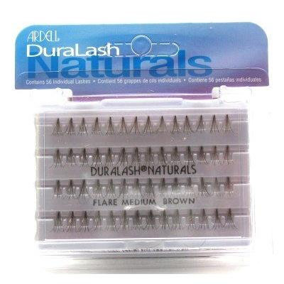 Ardell Duralash Naturals Flare Medium Brown (56 Lashes) (3-Pack) with Free Nail File