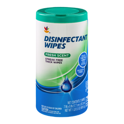 Ahold Disinfectant Wipes Fresh Scent - 75 CT