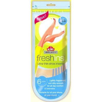Kiwi Select Freshins Fragranced Ultra Thin Shoe Inserts (Womens Size 5-6)..6 Pairs Per Pack 2 Pack Total 12 Pairs