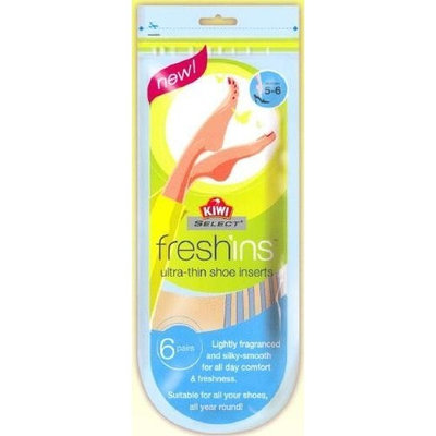 Kiwi Select Freshins Fragranced Ultra Thin Shoe Inserts (Womens Size 5-6)..6 Pairs Per Pack 2 Pack Total 12 Pairs