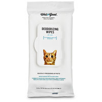 Well & Good Deodorizing Cucumber Melon Cat Wipes, Pack of 24 wipes
