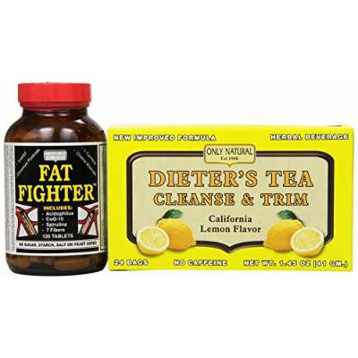 Only Natural Diet Program, California Lemon Flavor, 24-Count, Additional bottle 120 Tablet.
