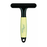 Conair Yellow Dog Medium-Tooth Undercoat Rake 3/4-inch with Memory Gel Grip, Dog Home Grooming, Medium, Yellow
