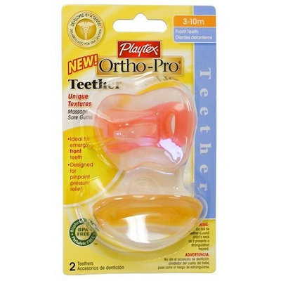 Playtex Baby Ortho-Pro Teether 3-10M: Coral-Orange