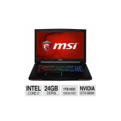 MSI GT72 Dominator Pro Intel Core i7 24GB Memory 128GB SSD + 1TB HDD NVIDIA Geforce GTX 980M 17.3