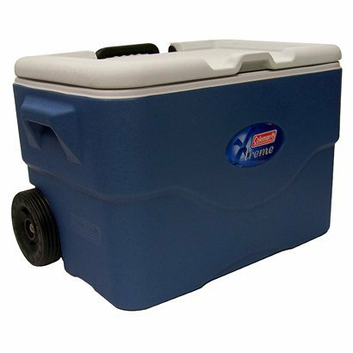 Coleman 50 Quart Wheeled Party Stacker Cooler