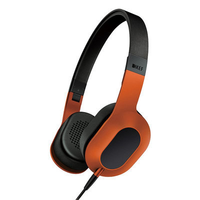 KEF M400 Hi-Fi Headphones - Sunset Orange, Volcano Burst
