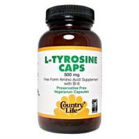 Country Life L-Tyrosine 500 mg + B6 VCaps