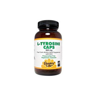 Country Life L-Tyrosine 500 mg + B6 VCaps