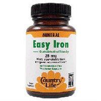 Country Life - Easy Iron 25 mg. - 90 Vegetarian Capsules
