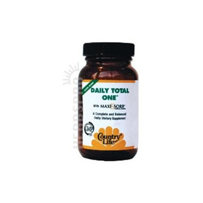 Daily Total One W/iron 30 Vcap By Country Life Vitamins (1 Each)